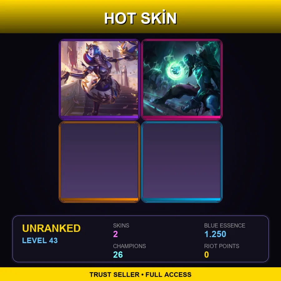 BR | Lv43 | Unranked | 2 Skin | 26 Champ
