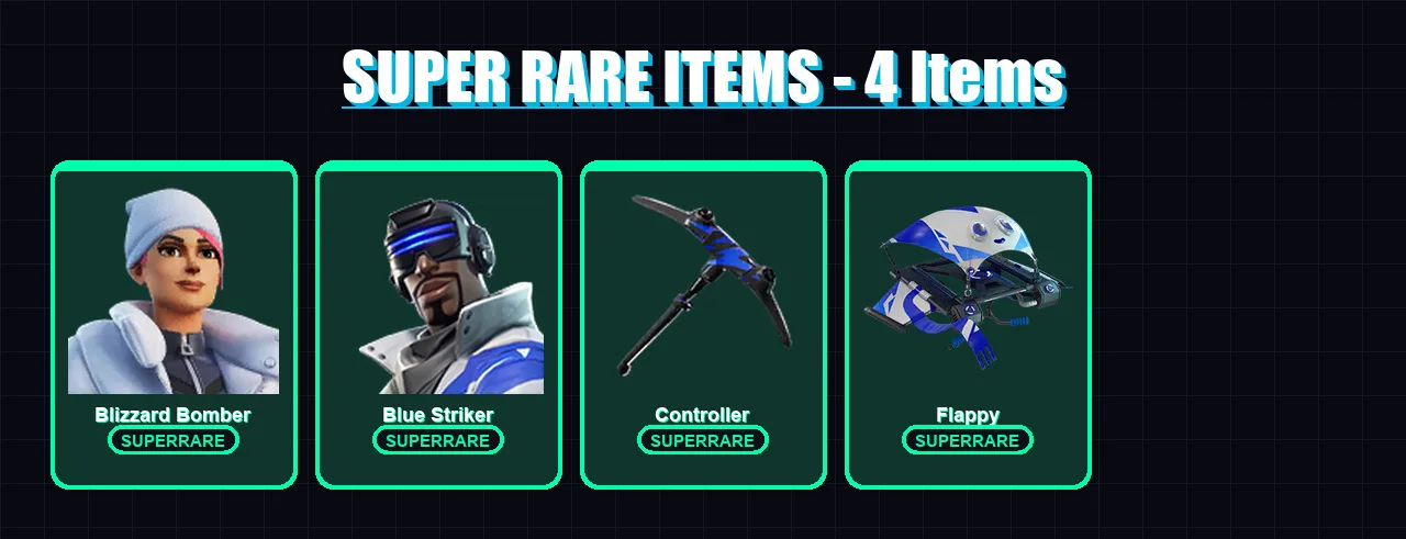 [PS4/PS5/XBOX/PC] | Blizzard Bomber | Blue Striker | Blitz Knight | 5 skin | Lv110