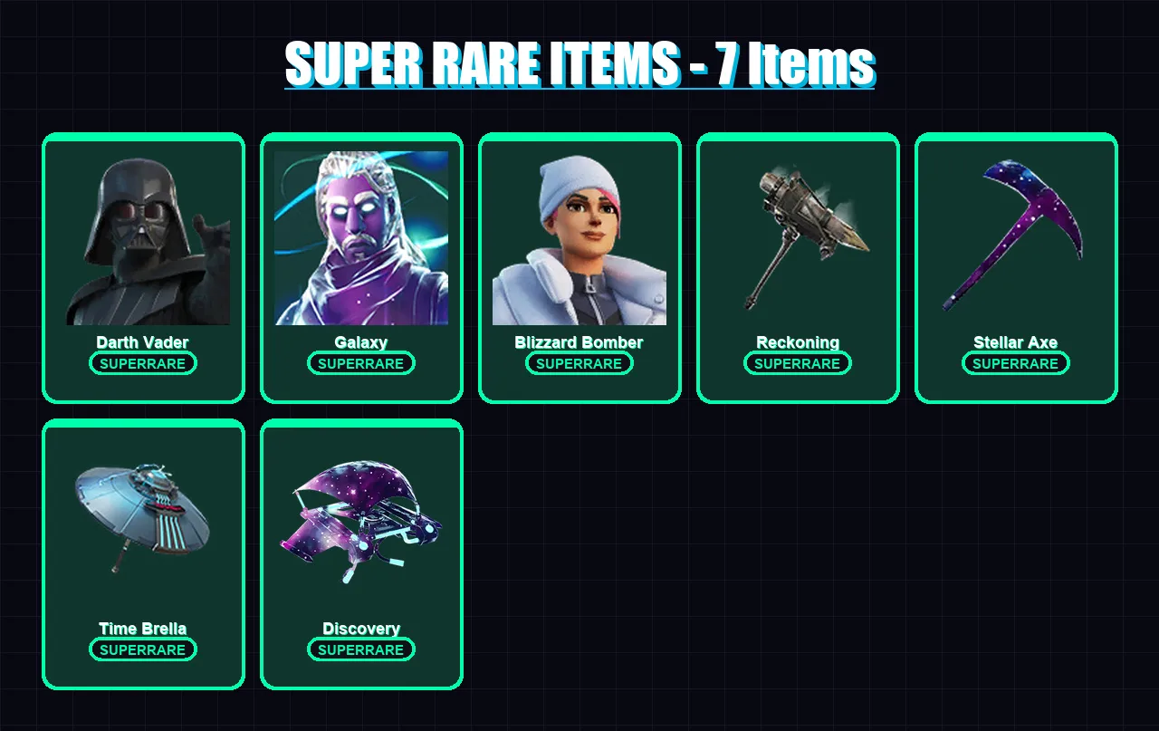 [PS4/PS5/XBOX/PC] | Darth Vader | Galaxy | Blizzard Bomber | Hybrid | Raz | 220 skin | 238 pickaxe | 174 emote | 196 glider | Lv2561