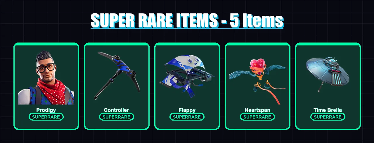 [PS4/PS5/XBOX/PC] | Prodigy | Ruin | Hybrid | Luxe | Blackheart | 16 skin | 25 pickaxe | 31 emote | 39 glider | Lv667