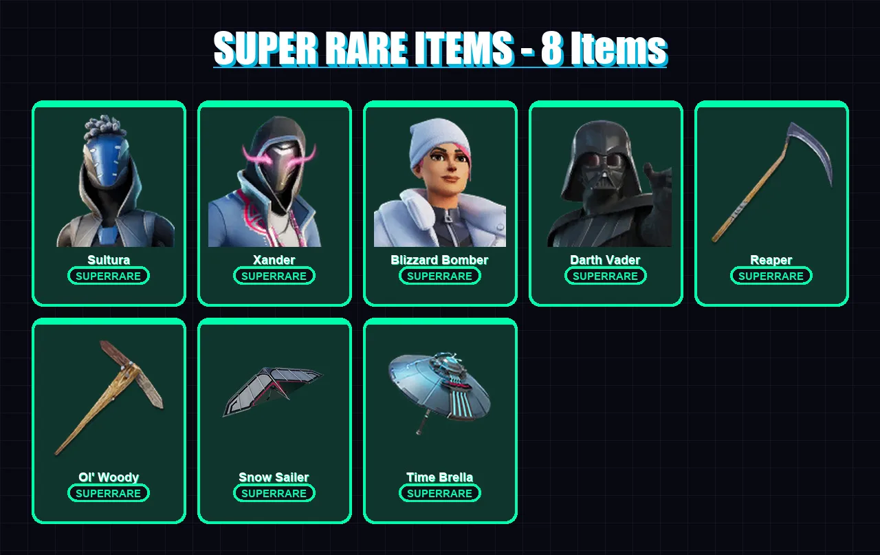 [PS4/PS5/PC] | Sultura | Xander | Blizzard Bomber | Darth Vader | Torin | 300 skin | 307 pickaxe | 210 emote | 235 glider | Lv3533 — Fortnite account