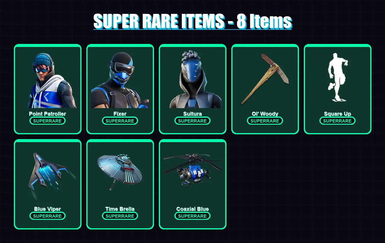 [PS4/PS5/XBOX/PC] | Point Patroller | Fixer | Sultura | Kymera | Luxe | 53 skin | 63 pickaxe | 61 emote | 62 glider | Lv1008