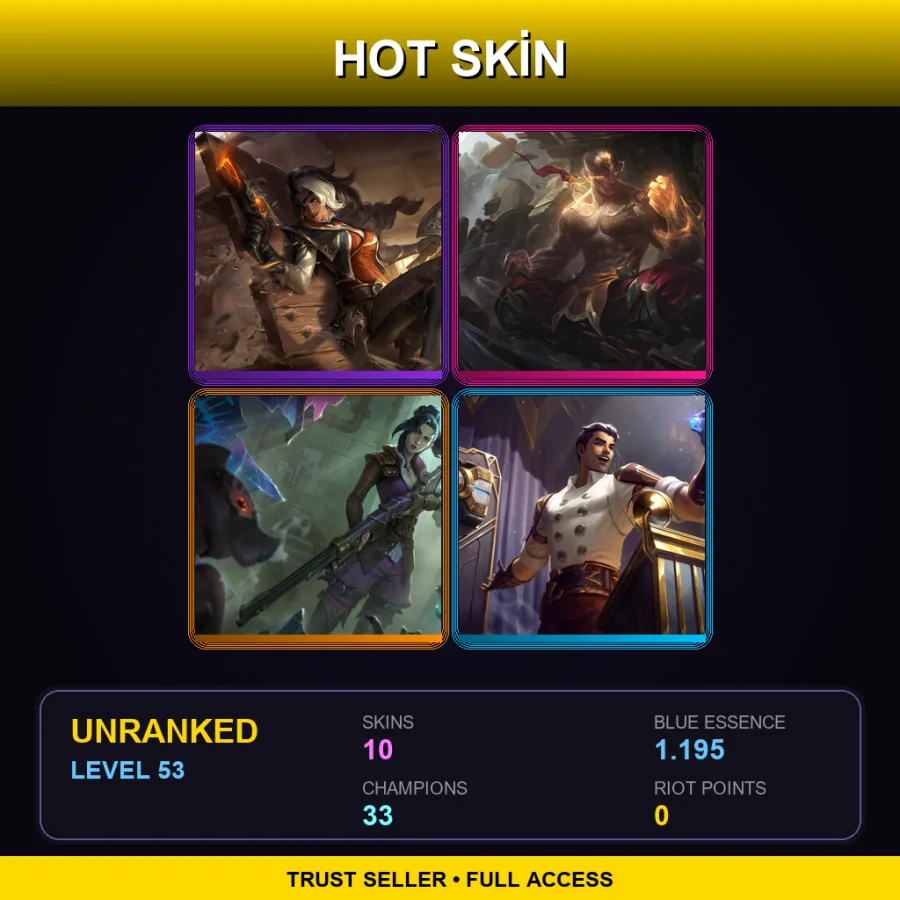 LAS | Lv53 | Unranked | 10 Skin | 33 Champ — Waterloo Miss Fortune