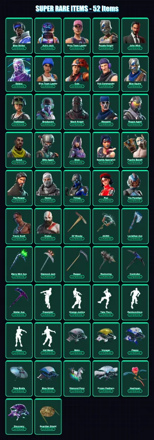 [PC/XBOX/PSN] | Blue Striker | Astro Jack | Rose Team Leader | Royale Knight | John Wick | 765 skin | 460 pickaxe | 305 emote | 263 glider | Lv1983