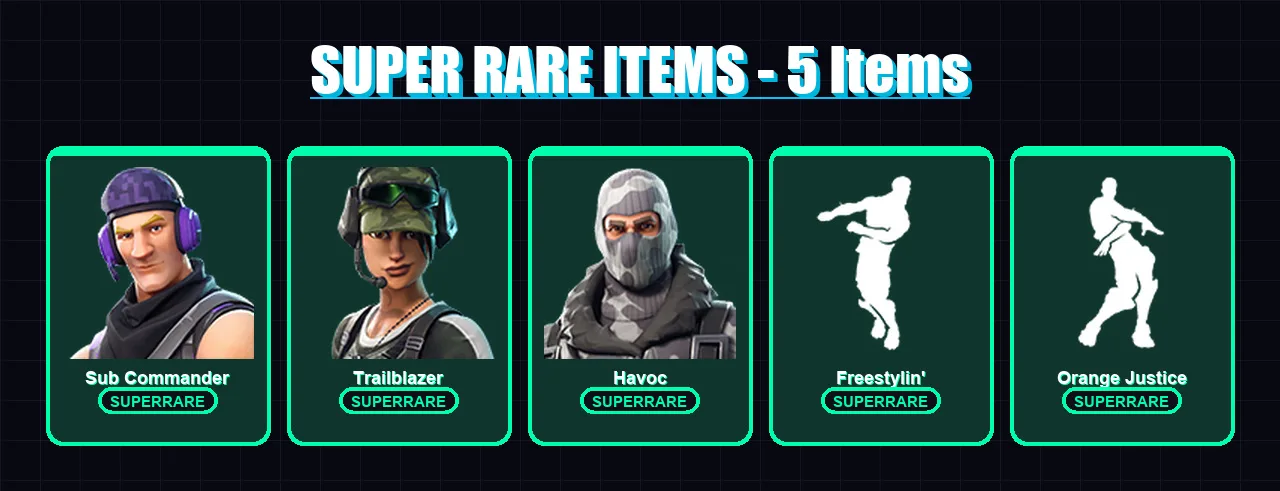 [PC] | Sub Commander | Trailblazer | Havoc | Carbide | Rox | 16 skin | 17 pickaxe | 19 emote | 24 glider | Lv338