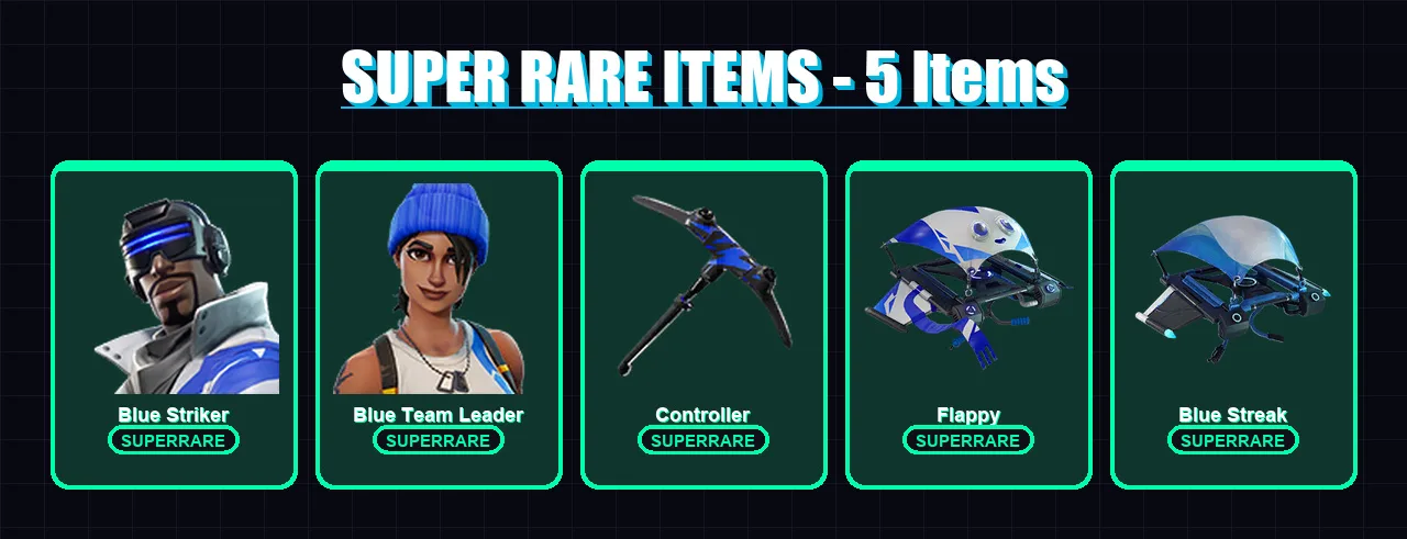 [PC/XBOX/PSN] | Blue Striker | Blue Team Leader | Arctic Adeline | Holiday Boxy | Sled Ready Guff | 6 skin | 17 pickaxe | 11 emote | 16 glider | Lv2