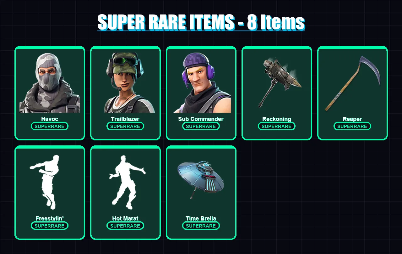 [PC/XBOX/PSN] | Havoc | Trailblazer | Sub Commander | Spectra Knight | Calamity | 24 skin | 33 pickaxe | 24 emote | 39 glider | Lv498 — Fortnite account