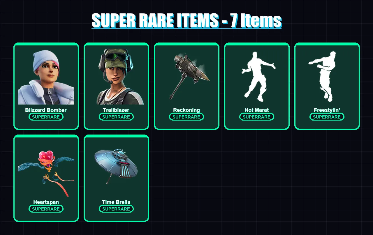 [PC] | Blizzard Bomber | Trailblazer | Zenith | Ragnarok | Blackheart | 58 skin | 58 pickaxe | 70 emote | 55 glider | Lv875