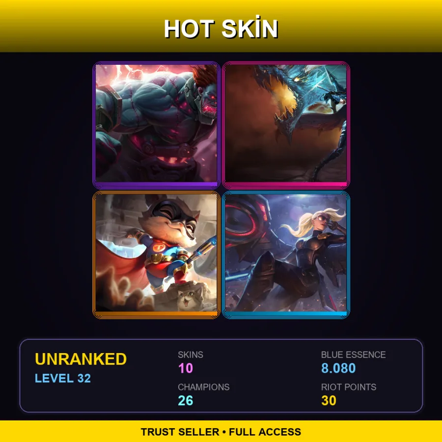 EUNE | Lv32 | Unranked | 10 Skin | 26 Champ — Garen Skin 43