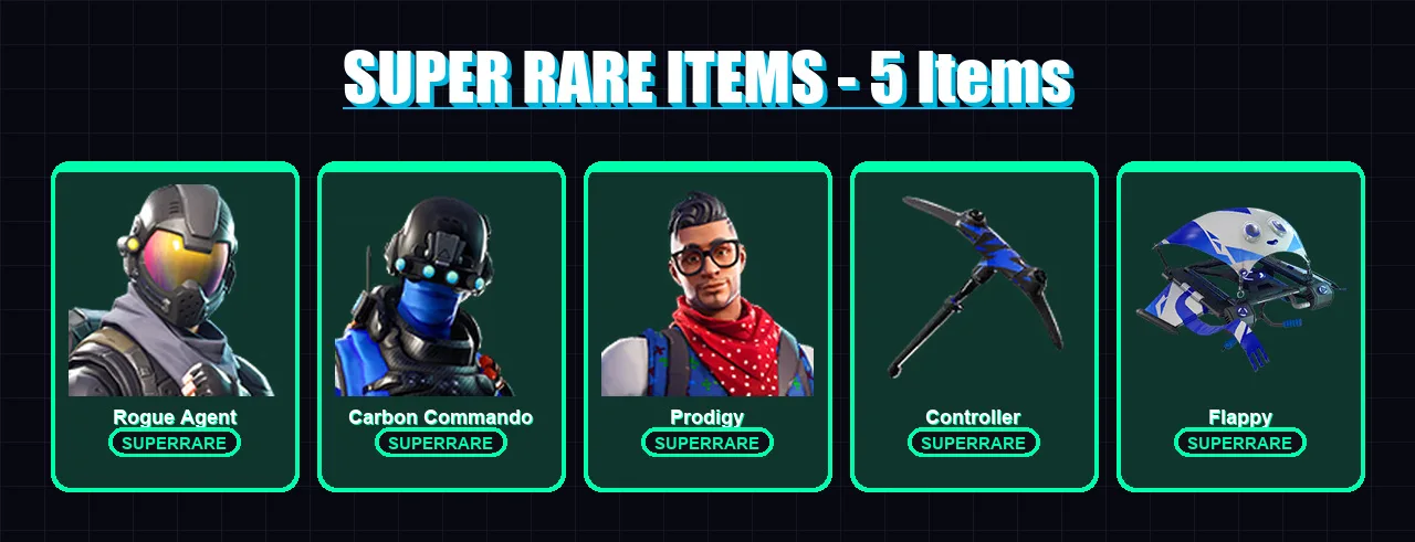 [PC/XBOX/PSN] | Rogue Agent | Carbon Commando | Prodigy | Lynx | Frozen Raven | 13 skin | 7 pickaxe | 13 emote | 7 glider | Lv71