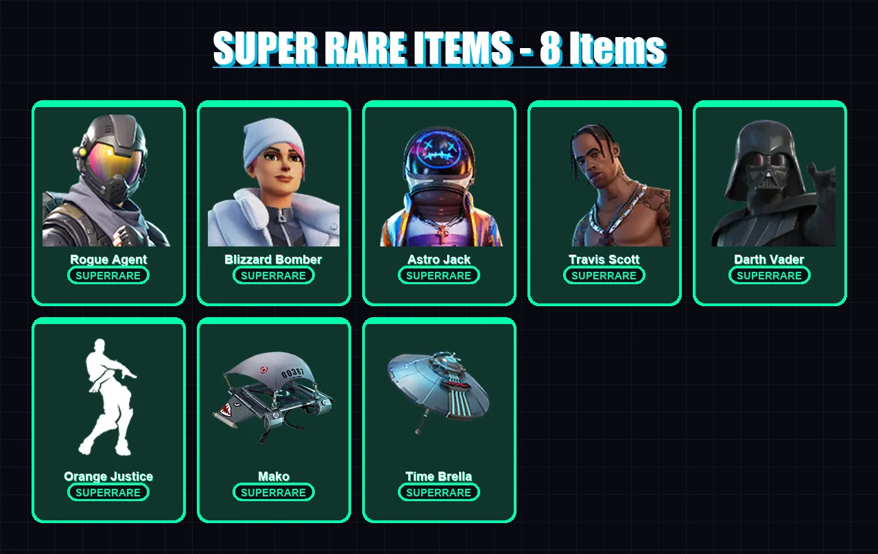 [PS4/PS5/XBOX/PC] | Rogue Agent | Blizzard Bomber | Astro Jack | Travis Scott | Darth Vader | 135 skin | 157 pickaxe | 135 emote | 140 glider | Lv26 — Game account