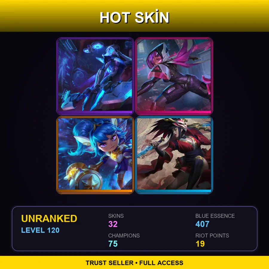 VN | Lv120 | Unranked | 32 Skin | 75 Champ — Pajama Guardian Miss Fortune