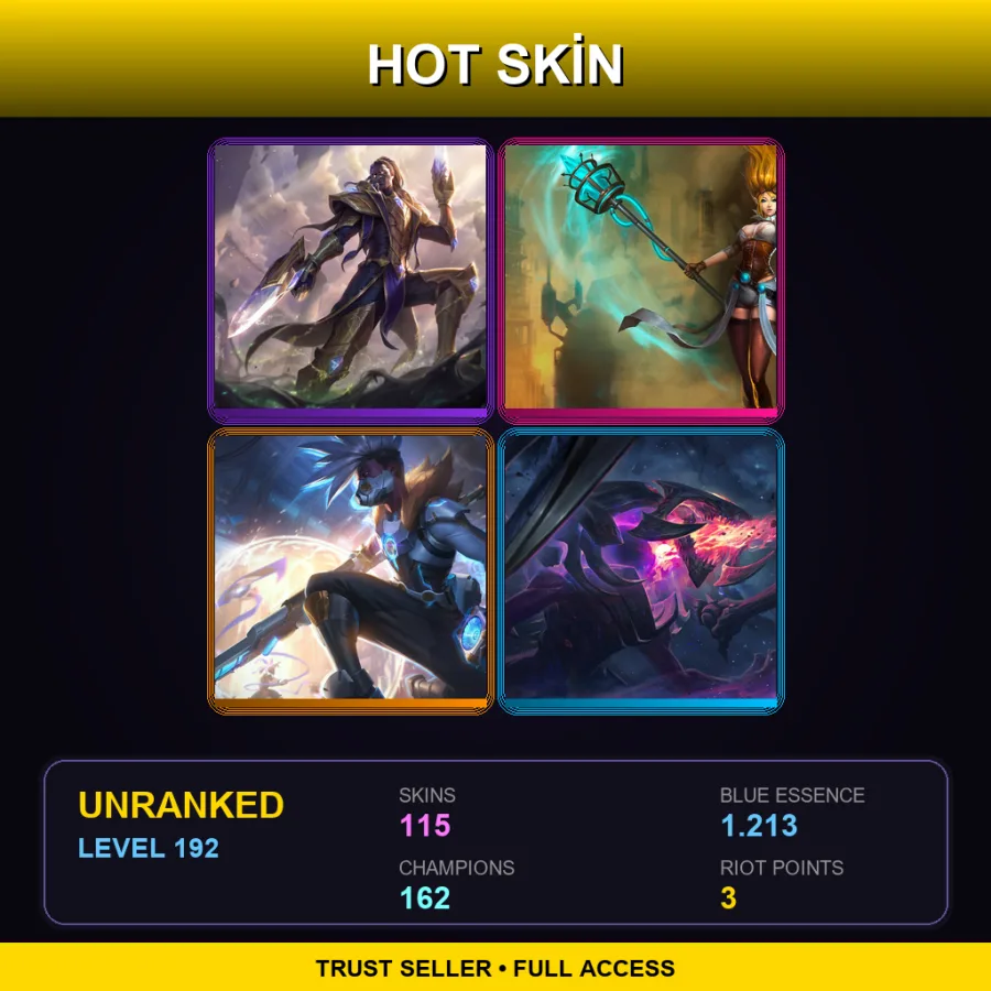 SG | Lv192 | Unranked | 115 Skin | 162 Champ — Battle Academia Katarina