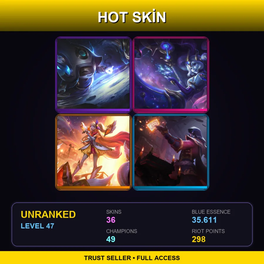NA | Lv47 | Unranked | 36 Skin | 49 Champ — Taric Luminshield