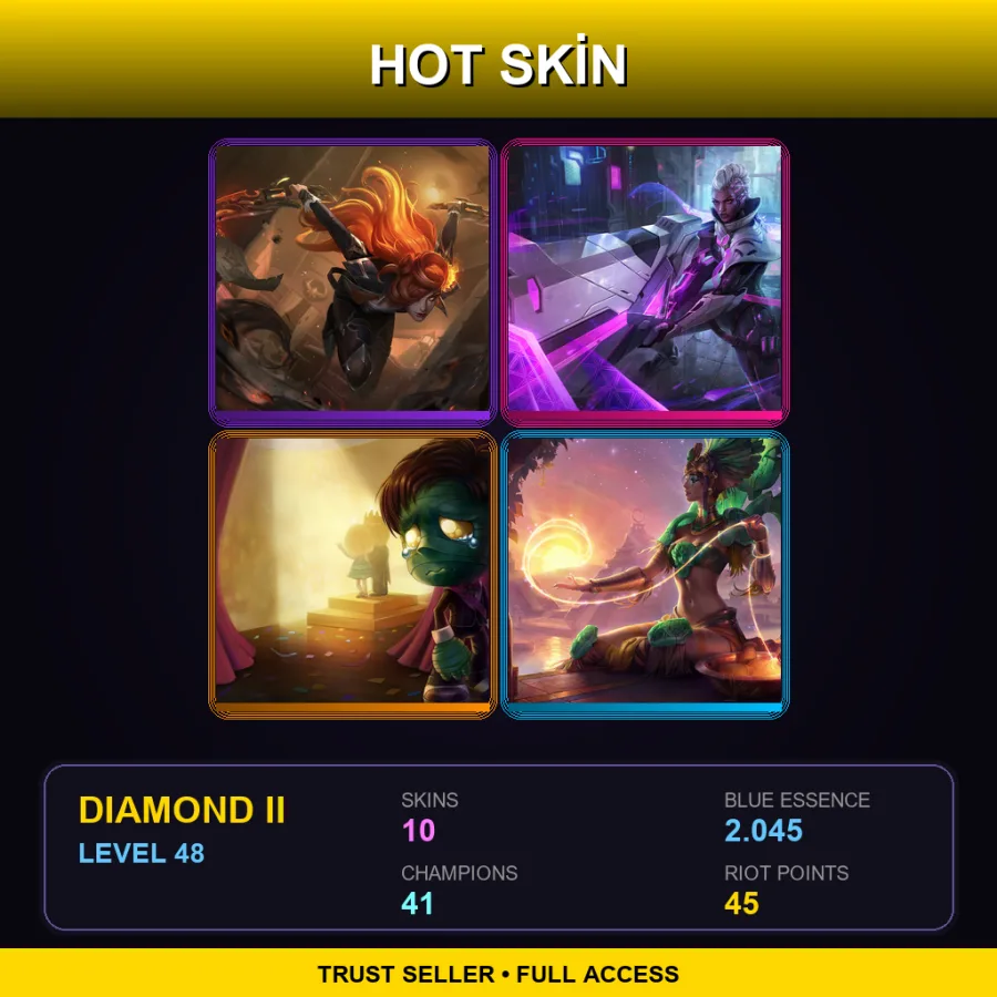 NA | Lv48 | Diamond II | 10 Skin | 41 Champ