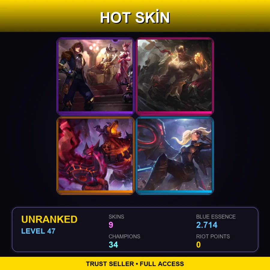 LAN | Lv47 | Unranked | 9 Skin | 34 Champ — Blacksmith Poppy