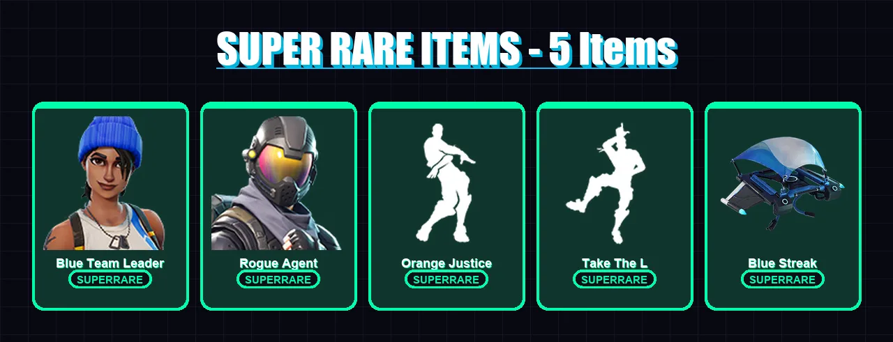 [PC/XBOX/PSN] | Blue Team Leader | Rogue Agent | Raven | Dark Voyager | Carbide | 12 skin | 6 pickaxe | 11 emote | 13 glider | Lv200