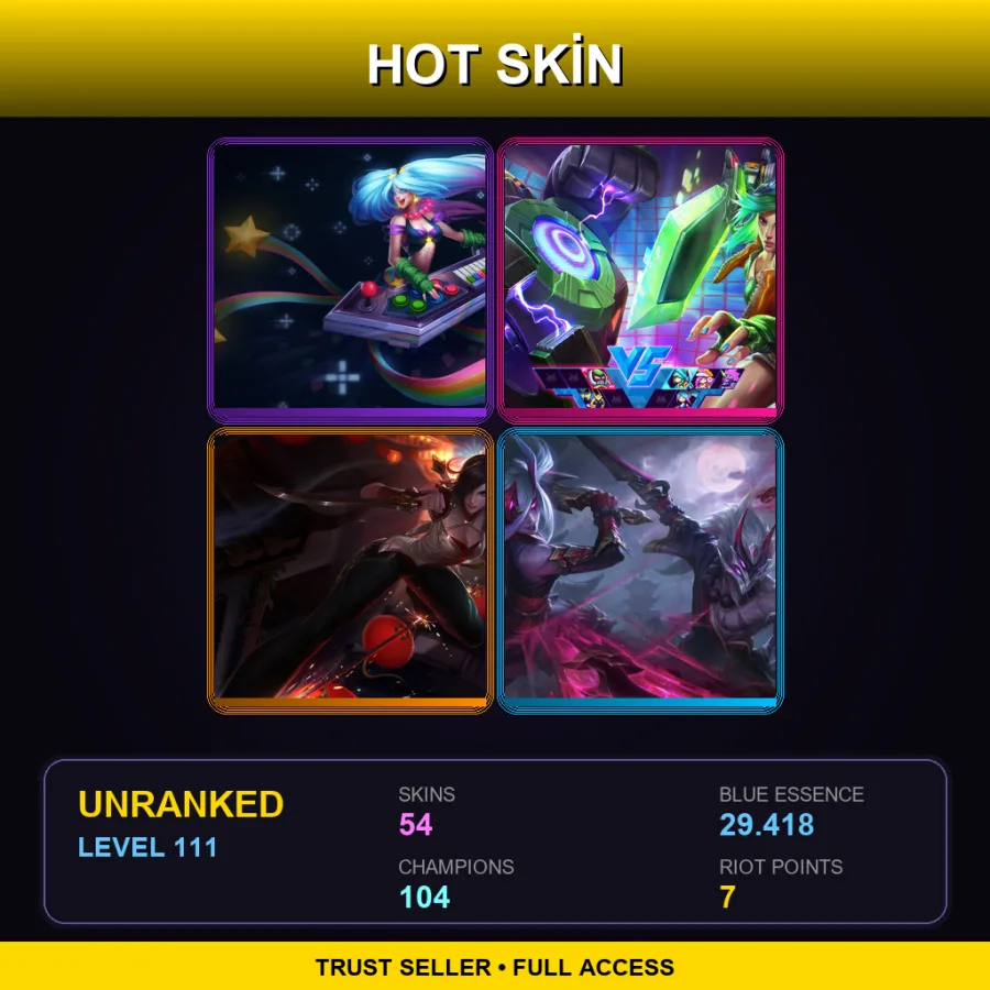 LAN | Lv111 | Unranked | 54 Skin | 104 Champ — Haunted Zyra