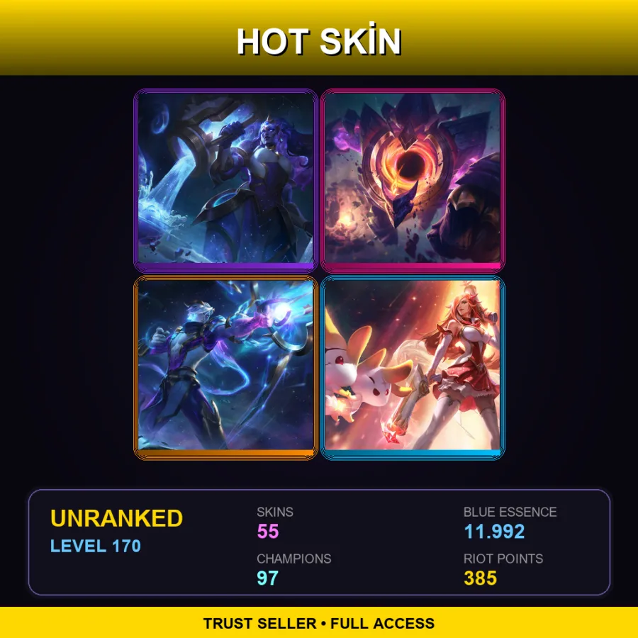 LAN | Lv170 | Unranked | 55 Skin | 97 Champ — Spirit Blossom Kindred