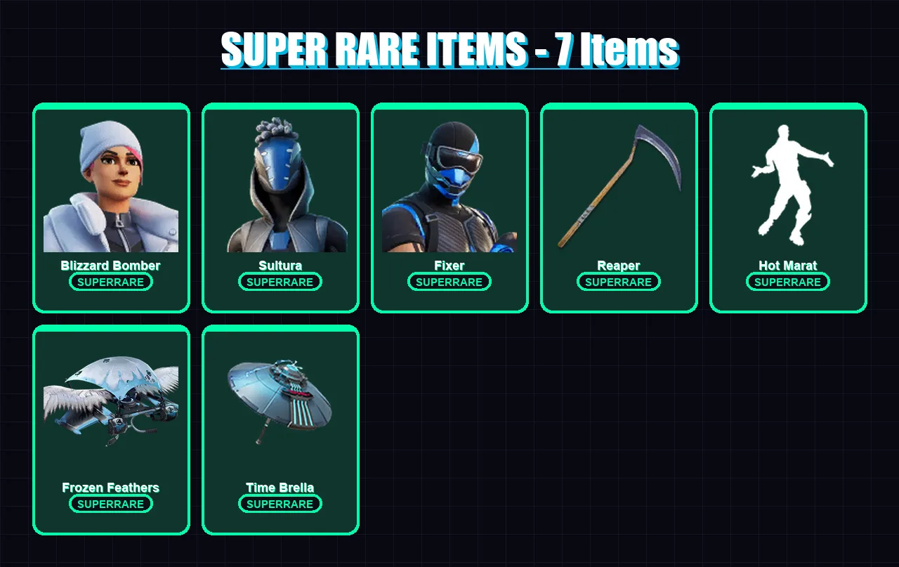 [PS4/PS5/XBOX/PC] | Blizzard Bomber | Sultura | Fixer | Gear Specialist Maya | Blackheart | 93 skin | 116 pickaxe | 81 emote | 108 glider | Lv1679 — Game account