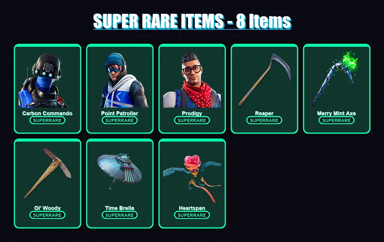 [PS4/PS5/XBOX/PC] | Carbon Commando | Point Patroller | Prodigy | Zenith | Frozen Red Knight | 65 skin | 73 pickaxe | 58 emote | 73 glider | Lv913
