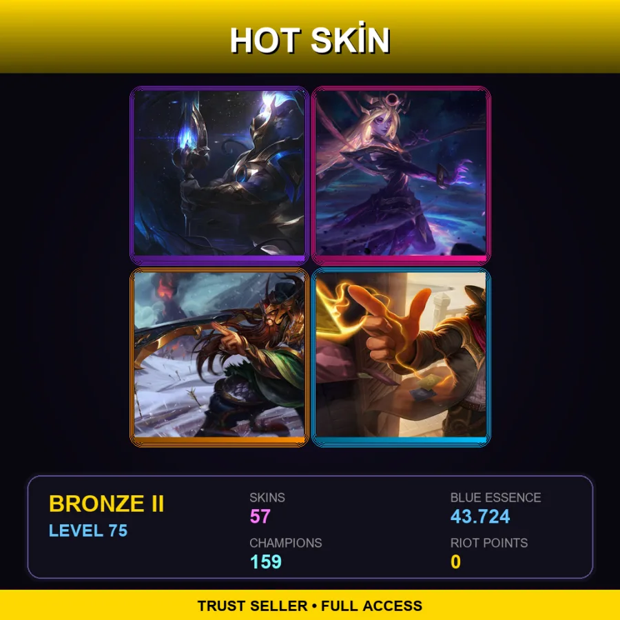VN | Lv75 | Bronze II | 57 Skin | 159 Champ