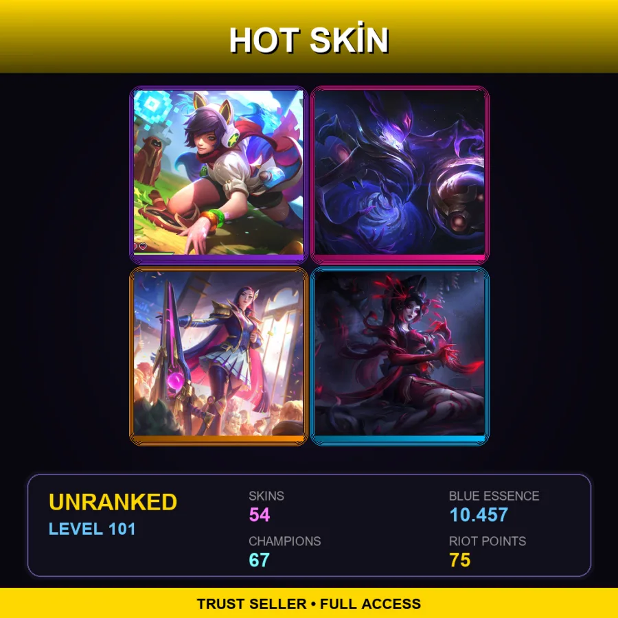 LAN | Lv101 | Unranked | 54 Skin | 67 Champ — Waterloo Miss Fortune
