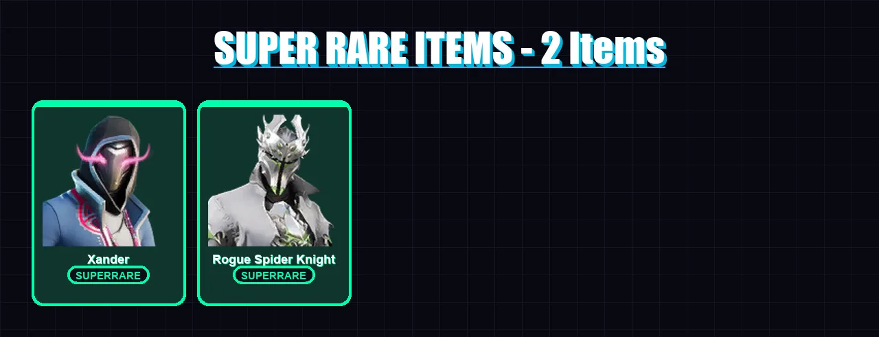 [PC/XBOX/PSN] | Xander | Rogue Spider Knight | Menace | Mandalorian | Kymera | 22 skin | 30 pickaxe | 18 emote | 25 glider | Lv509