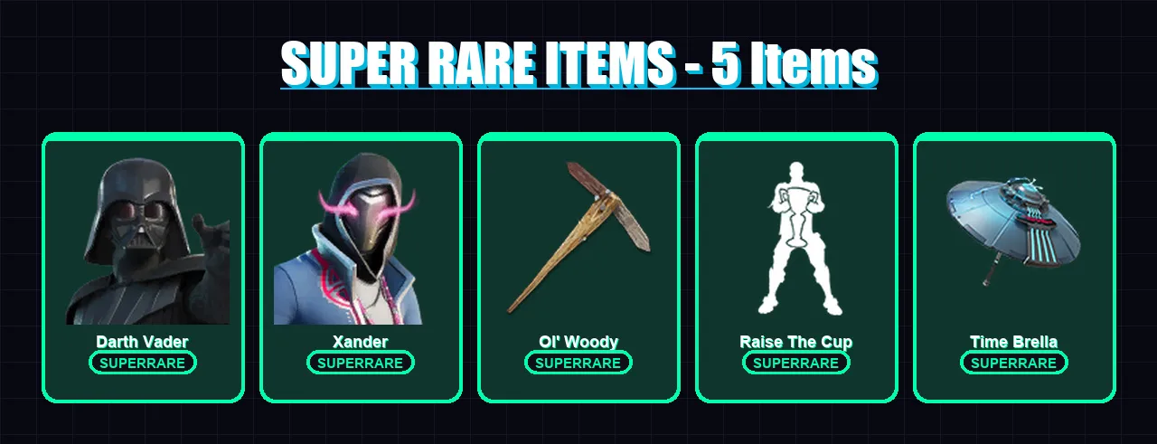 [PC] | Darth Vader | Xander | Raz | Torin | Valeria | 200 skin | 239 pickaxe | 173 emote | 177 glider | Lv2648