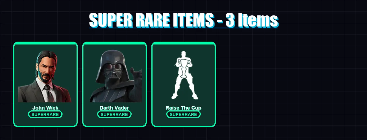 [PC/XBOX/PSN] | John Wick | Darth Vader | Torin | Midas Rex | The Foundation | 125 skin | 153 pickaxe | 119 emote | 118 glider | Lv1637