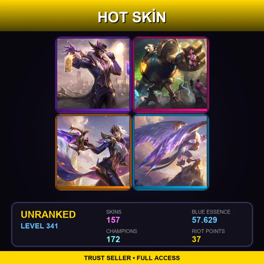 SG | Lv341 | Unranked | 157 Skin | 172 Champ — Worlds 2015 Kalista