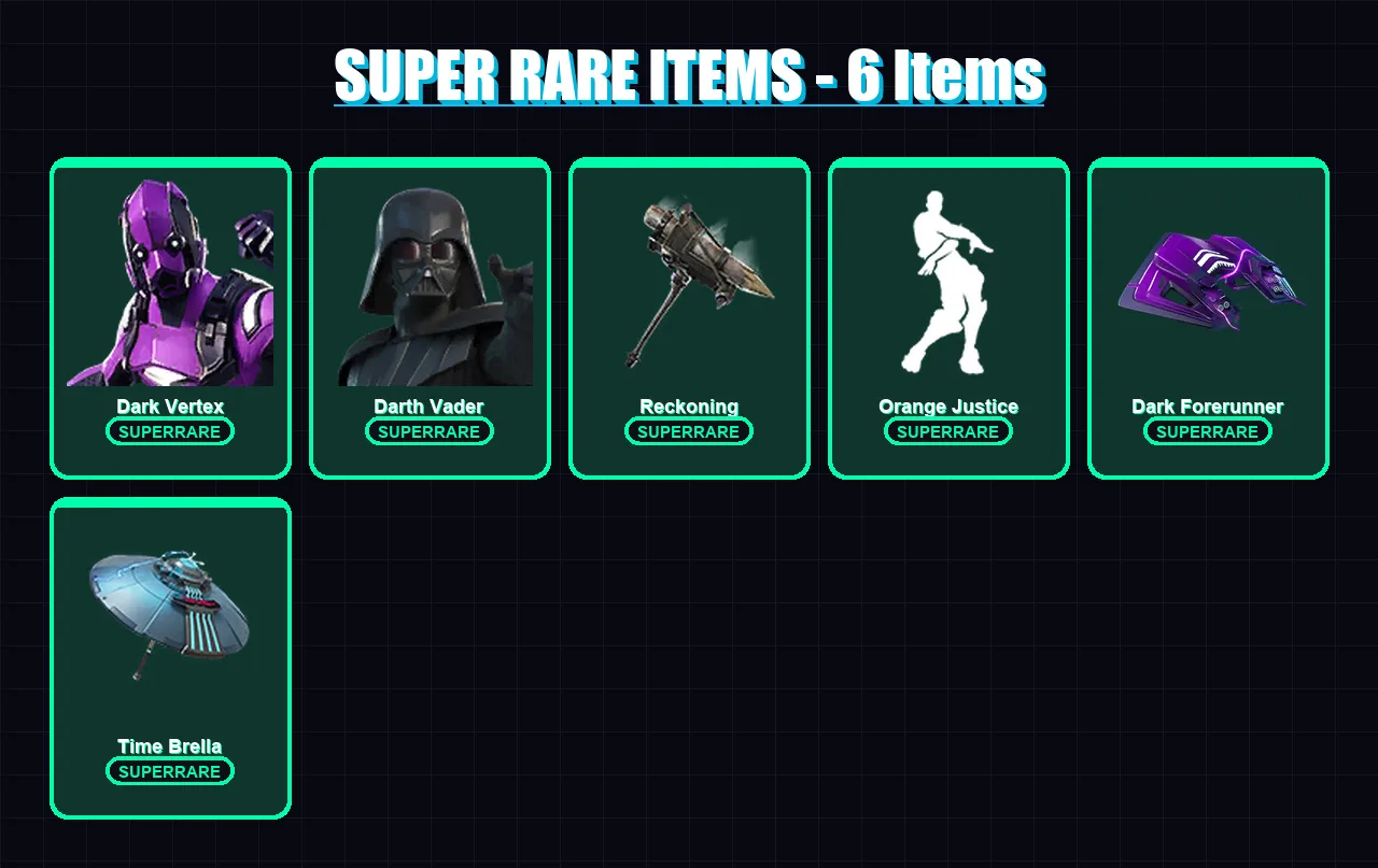 [PC/XBOX/PSN] | Dark Vertex | Darth Vader | Omega | Drift | Calamity | 133 skin | 142 pickaxe | 121 emote | 123 glider | Lv1734
