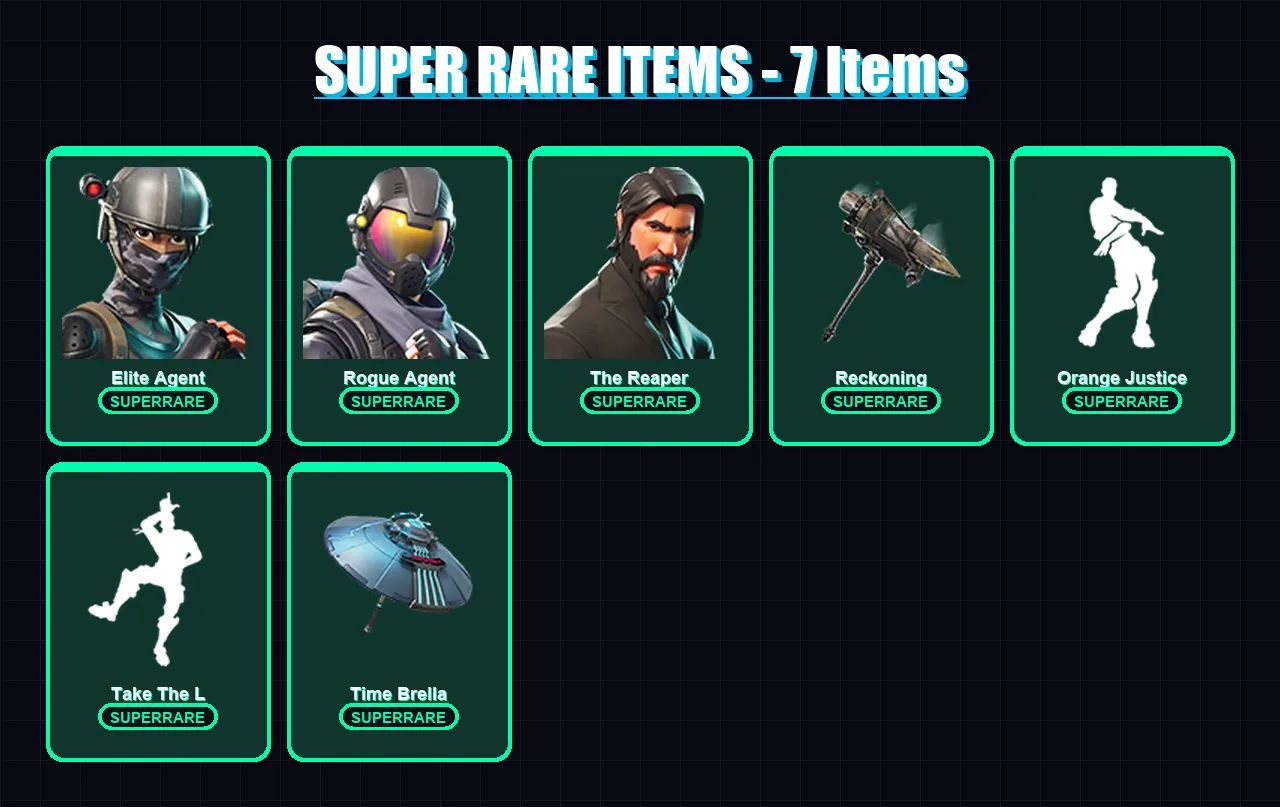 [PC/PSN] | Elite Agent | Rogue Agent | The Reaper | Valor | Omega | 38 skin | 24 pickaxe | 33 emote | 32 glider | Lv491