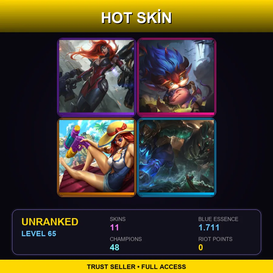 EUNE | Lv65 | Unranked | 11 Skin | 48 Champ — Karthus Lightsbane