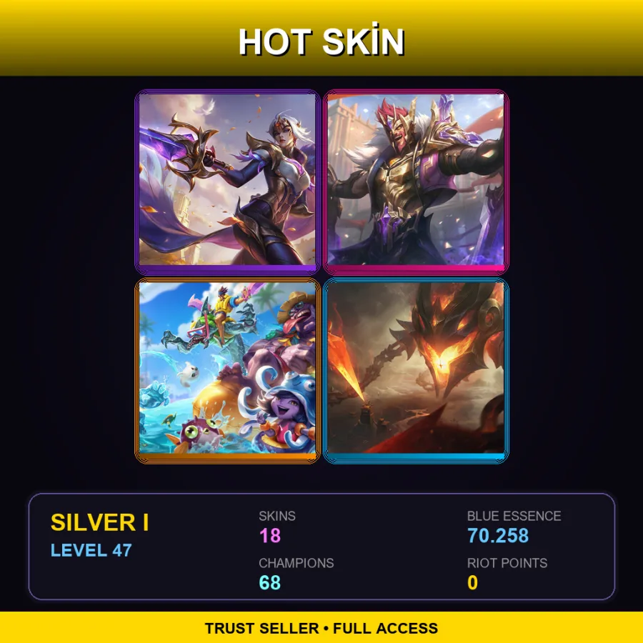 LAS | Lv47 | Silver I | 18 Skin | 68 Champ