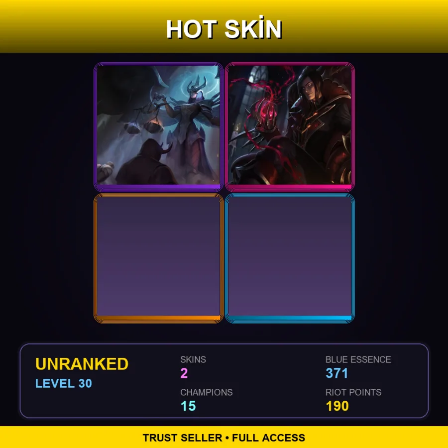 NA | Lv30 | Unranked | 2 Skin | 15 Champ