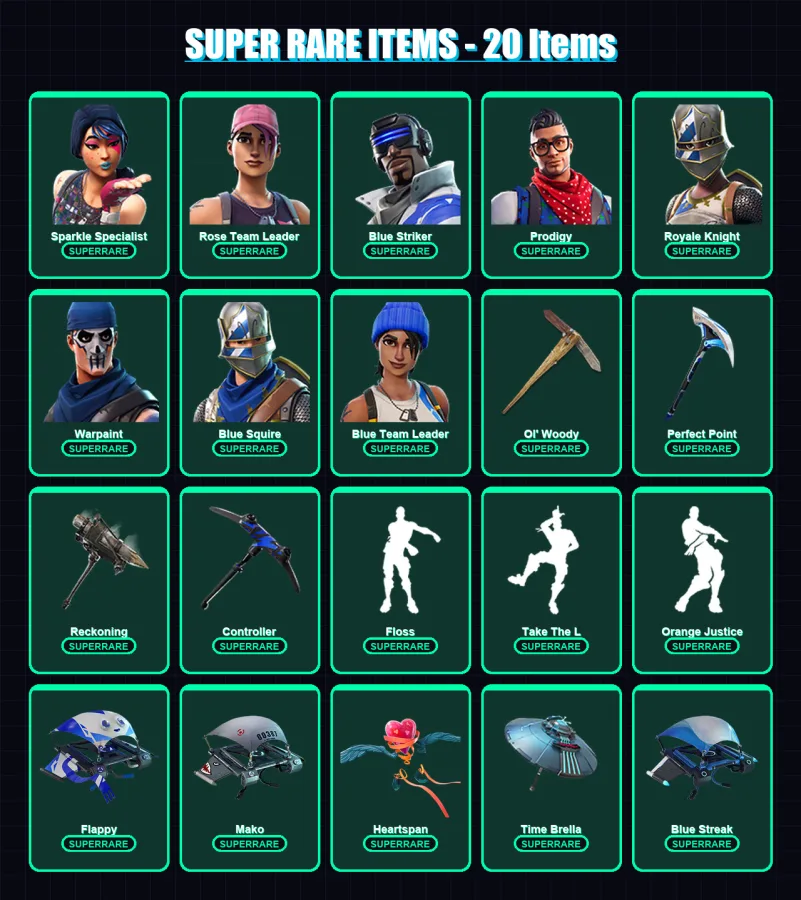 [PS4/PS5/XBOX/PC] | Sparkle Specialist | Rose Team Leader | Blue Striker | 38 skin | Lv733