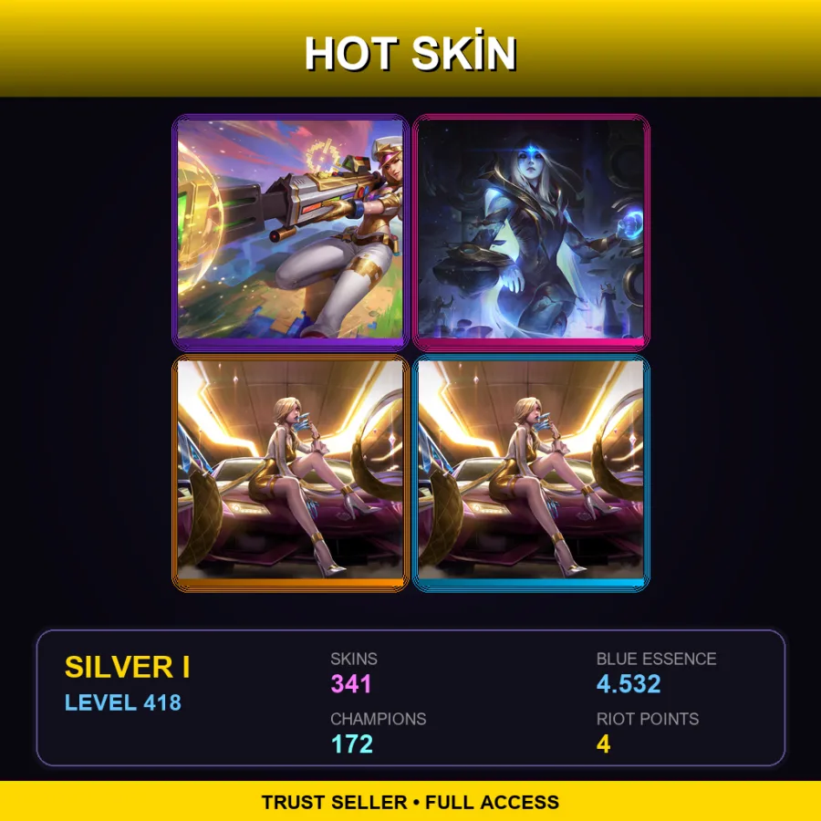 SG | Lv418 | Silver I | 341 Skin | 172 Champ