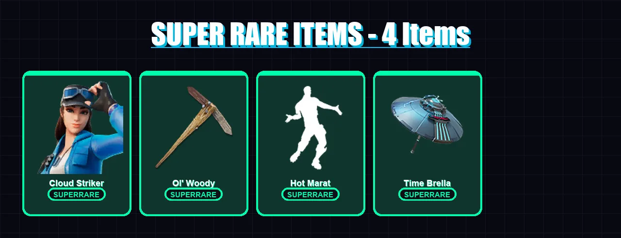[PS4/PS5/XBOX/PC] | Cloud Striker | Blackheart | Kado Thorne | Deadpool | Eternal Knight | 80 skin | 99 pickaxe | 105 emote | 82 glider | Lv1286 — Fortnite account