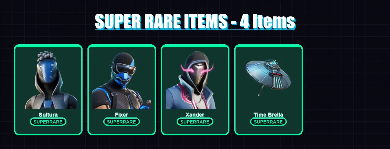 [PC/XBOX] | Sultura | Fixer | Xander | Fade | Eternal Knight | 35 skin | 88 pickaxe | 54 emote | 70 glider | Lv1111