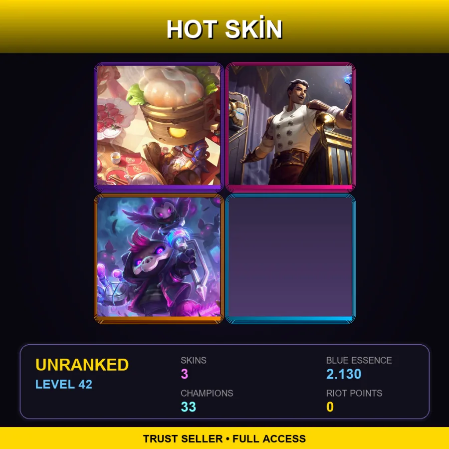 LAN | Lv42 | Unranked | 3 Skin | 33 Champ — Dumpling Darlings Amumu