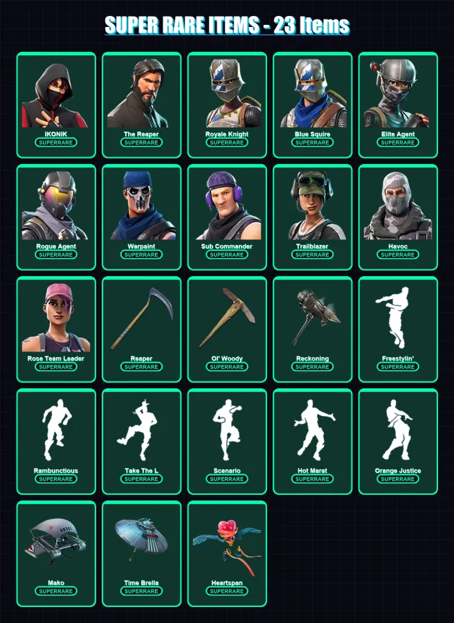 [PC/XBOX/PSN] | IKONIK | The Reaper | Royale Knight | Blue Squire | Elite Agent | 100 skin | 114 pickaxe | 112 emote | 97 glider | Lv1452 — Fortnite account