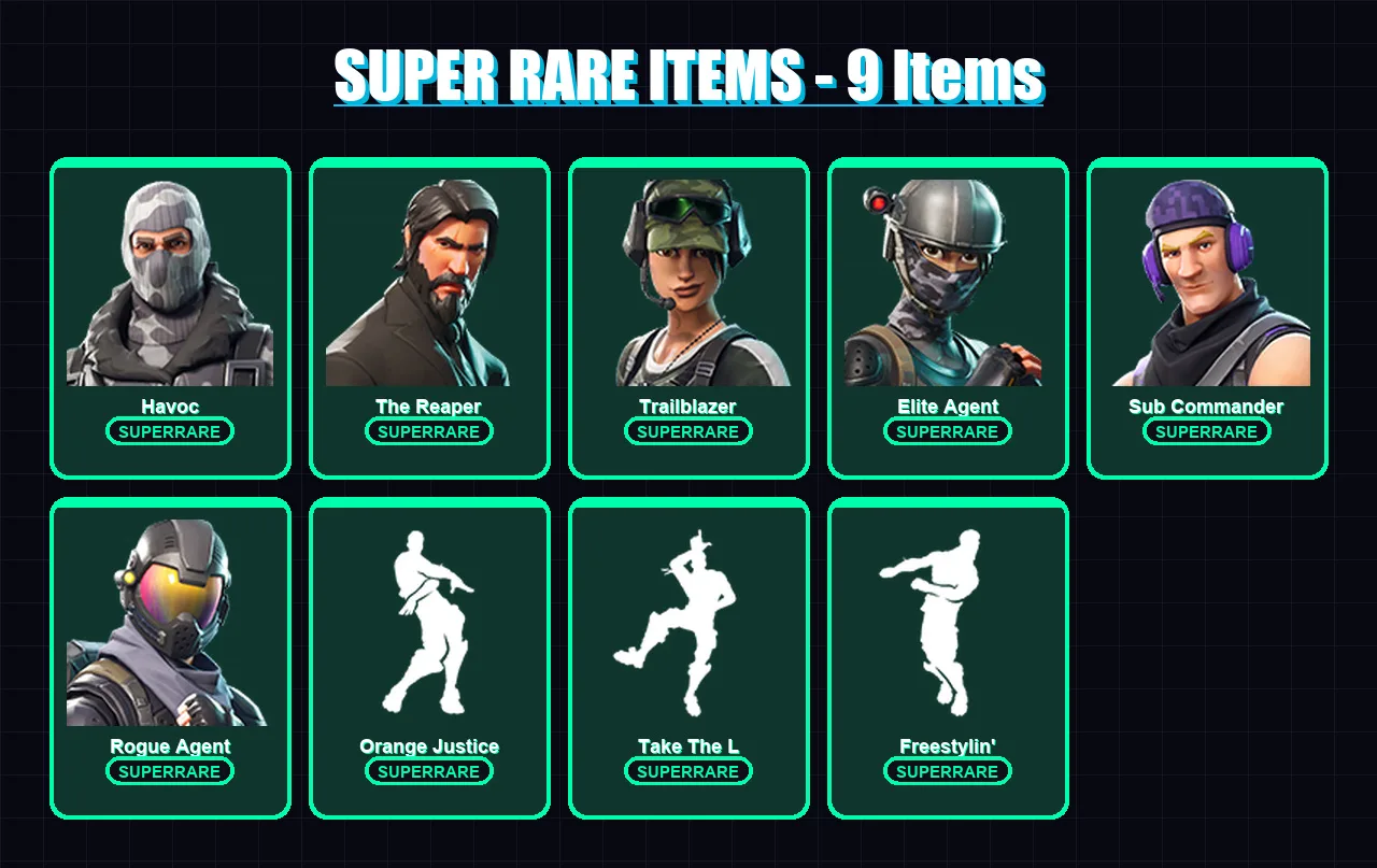 [PC/XBOX/PSN] | Havoc | The Reaper | Trailblazer | Elite Agent | Sub Commander | 37 skin | 17 pickaxe | 19 emote | 14 glider | Lv241 — Fortnite account