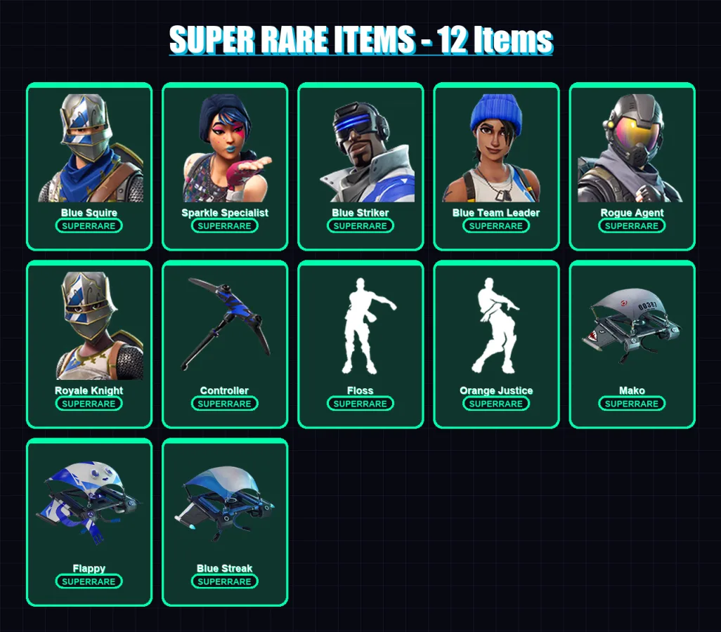 [PS4/PS5/XBOX/PC] | Blue Squire | Sparkle Specialist | Blue Striker | 21 skin | Lv433