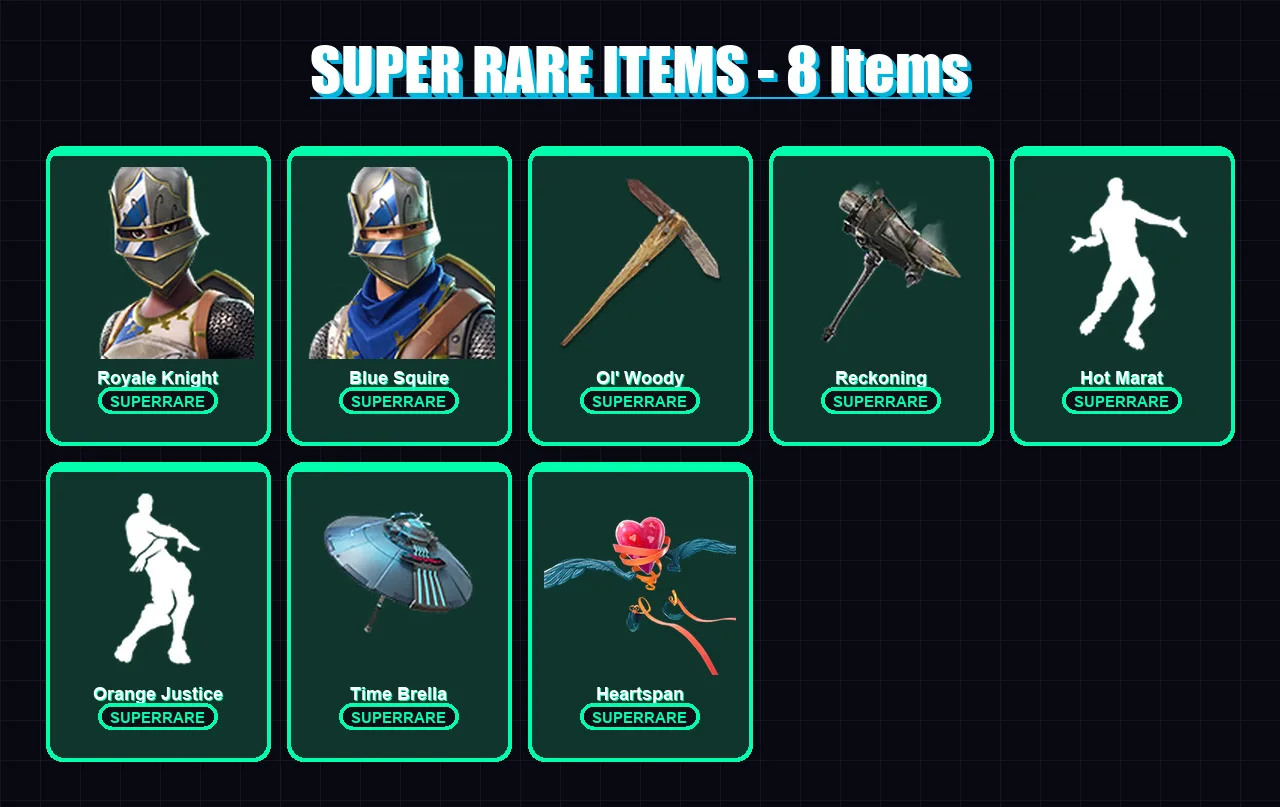 [PC/PSN] | Royale Knight | Blue Squire | Valor | Carbide | The Prisoner | 49 skin | 45 pickaxe | 60 emote | 48 glider | Lv708