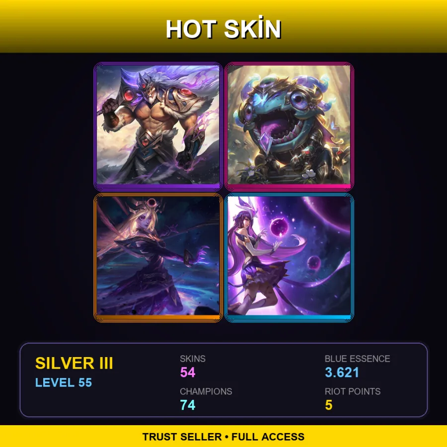 LAS | Lv55 | Silver III | 54 Skin | 74 Champ