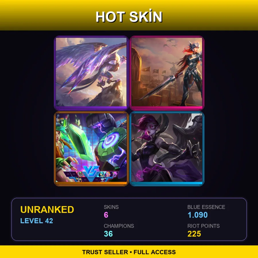 EUNE | Lv42 | Unranked | 6 Skin | 36 Champ with Shyvana