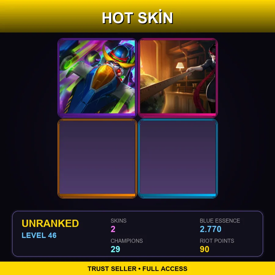 EUNE | Lv46 | Unranked | 2 Skin | 29 Champ
