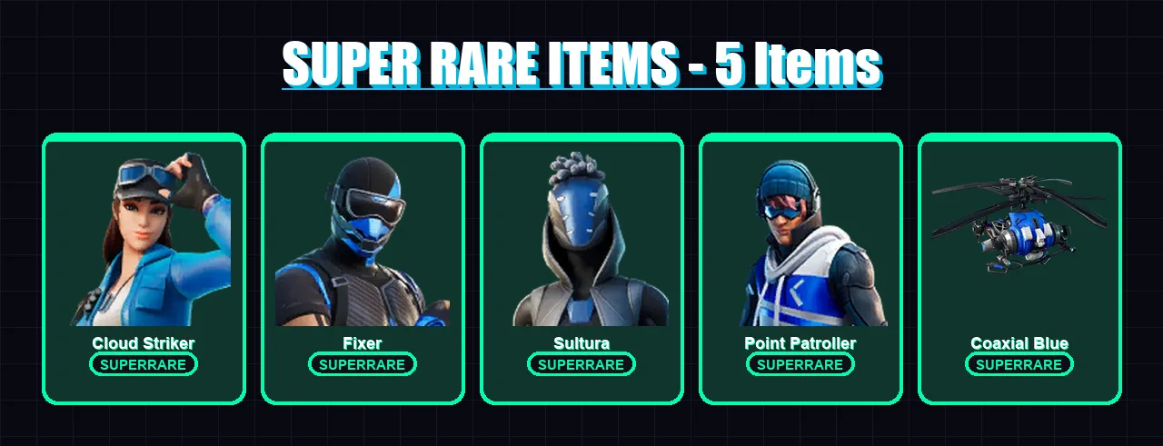 [PC/PSN] | Cloud Striker | Fixer | Sultura | Point Patroller | Jaeger | 5 skin | 5 pickaxe | 7 emote | 9 glider | Lv158