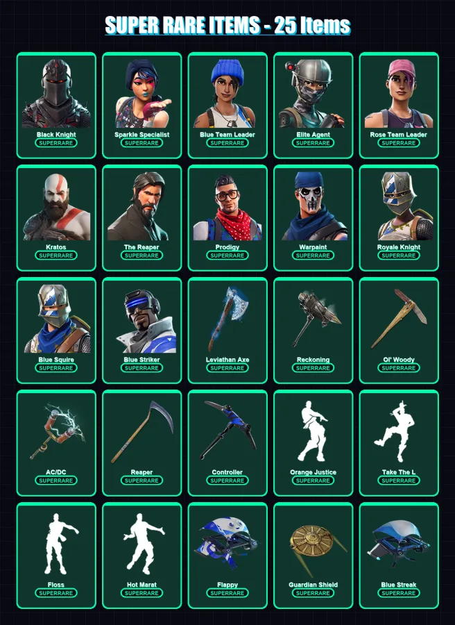 [PS4/PS5/XBOX/PC] | Black Knight | Sparkle Specialist | Blue Team Leader | 202 skin | Lv1960 — Fortnite account